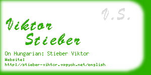 viktor stieber business card